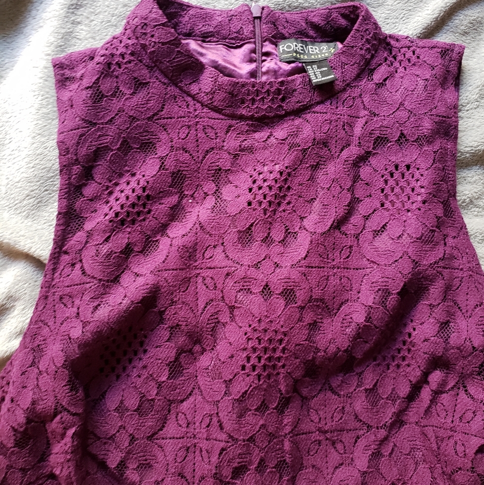 Purple Lace Dress